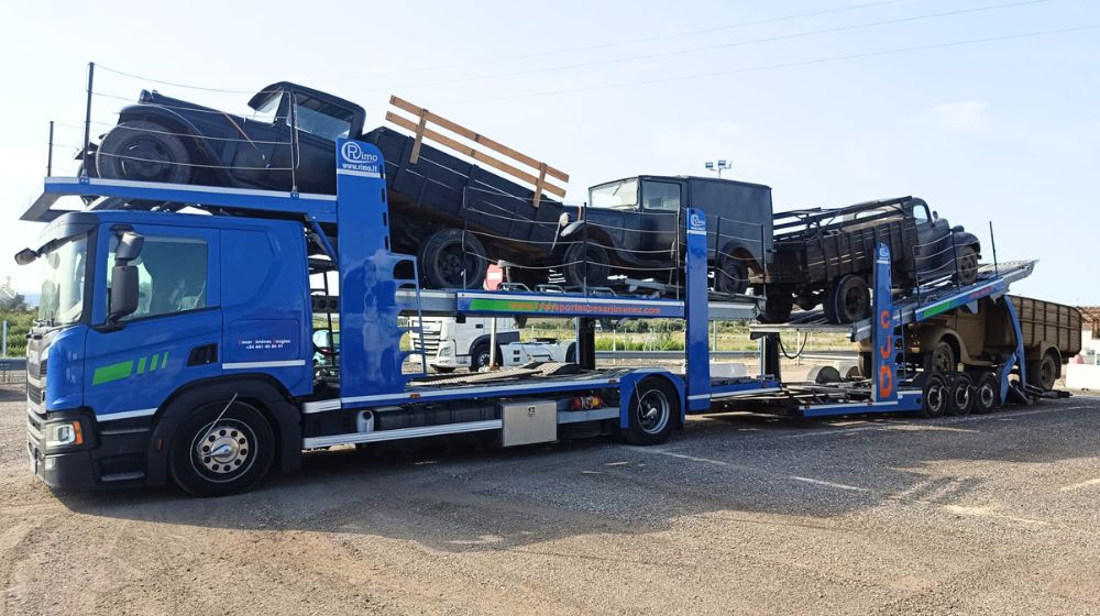 transporte de furgonetas clásicas en Madrid